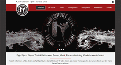 Desktop Screenshot of fightsportgym.de